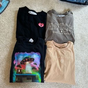 (4) Like-new Dutch Bros Long Sleeve Shirts